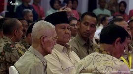Prabowo Menghadiri Halal Bi Halal Purnawirawan TNI, duduk sebelah Try Sutrisno