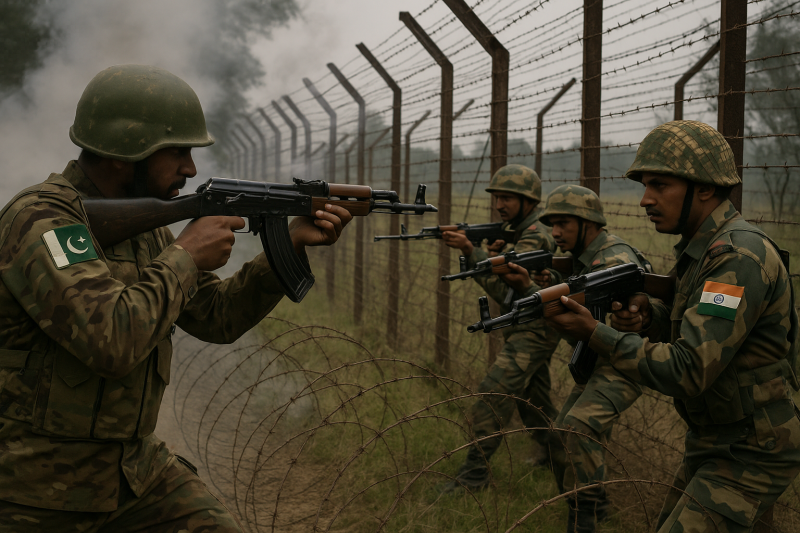 Eskalasi Pakistan dan India (by AI)