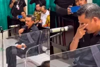 Menteri UMKM Maman Abdurrahman menangis di Persidangan