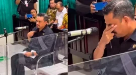 Menteri UMKM Maman Abdurrahman menangis di Persidangan