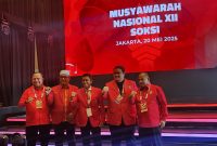Misbakhun Ketua Depinas Soksi bersama dengan Formatur. Ali Ghiffar sebelah kanan Misbakhun.