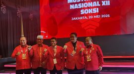 Misbakhun Ketua Depinas Soksi bersama dengan Formatur. Ali Ghiffar sebelah kanan Misbakhun.