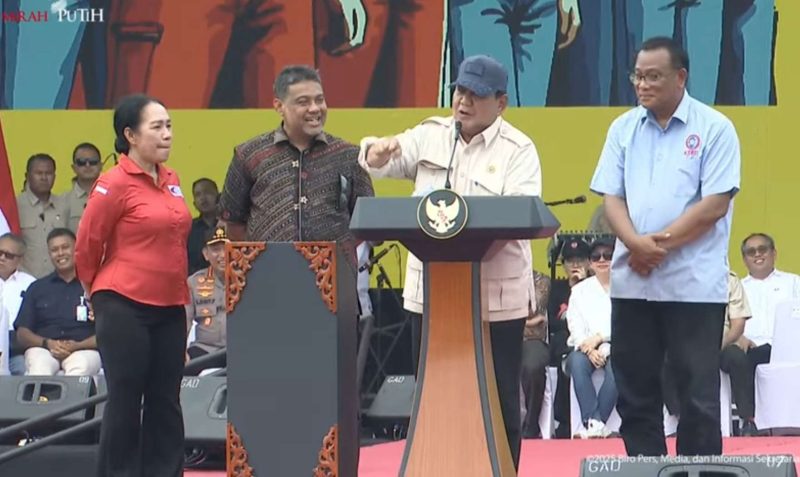 Prabowo berorasi di hari buruh
