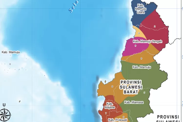 Peta Sulawesi Barat
