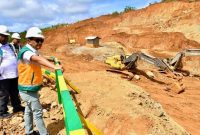 Menteri ESDM di Lokasi tambang PT GAG
