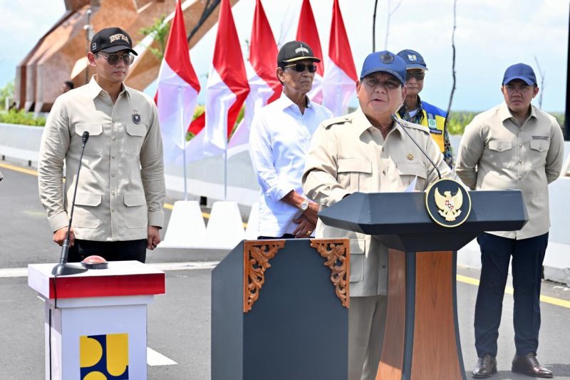 Prabowo Resmikan Jembatan Kabanaran Bantul DIY (Sumber; Setneg.com)