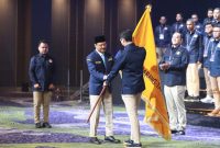 Mensos Melantik Ketua Karang Taruna Nasional