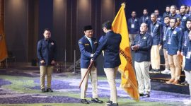 Mensos Melantik Ketua Karang Taruna Nasional