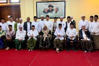 Pertemuan Ketua Umum PBNU Gus Yaqut dan Rais Aam Miftachul Akhyar yang difasilitasi oleh para mustasyar di Pondok Pesantren Lirboyo