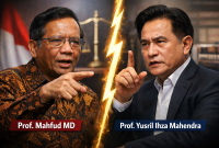 Prof. Mahfud VS Prof. Yusril soal Perpol 10/2025