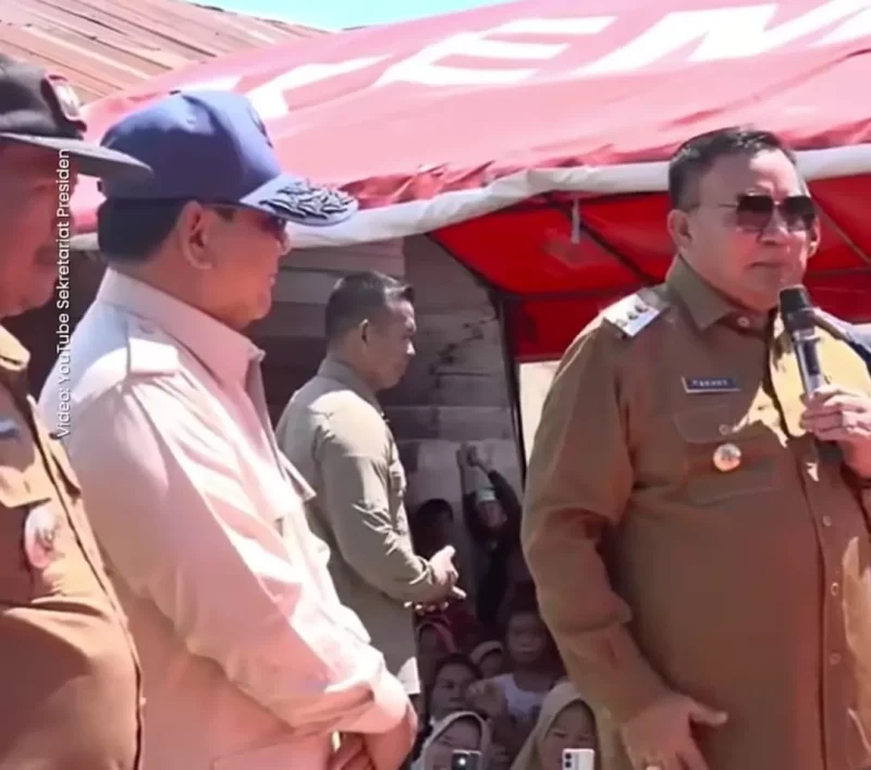 Kunjungan Prabowo Ke Aceh Tenggara (Sumber: Youtube Sekretariat Presiden)
