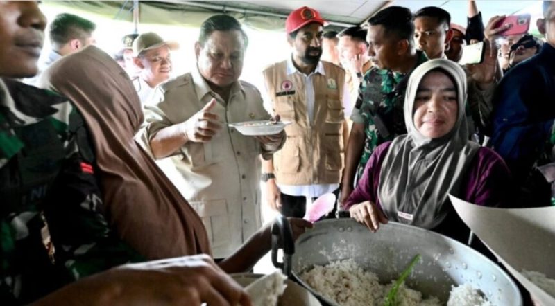 Presiden Prabowo di Lokasi Pengungsian Bireun Aceh