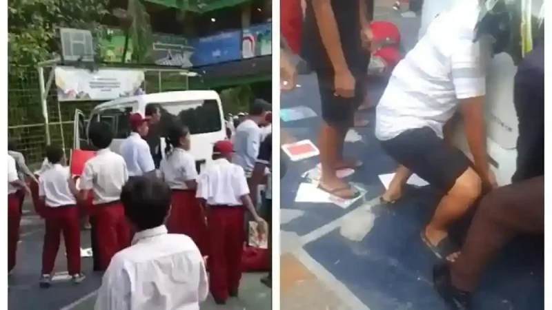 MOBIL MBG Menabrak Siswa dan Guru Sekolah Dasar di Jakarta Utara