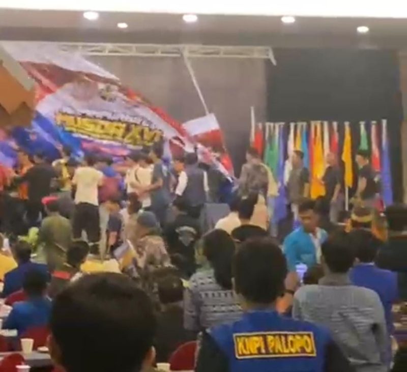 Musda KNPI Sulsel Ricuh (Hasil Tangkapann Layar)