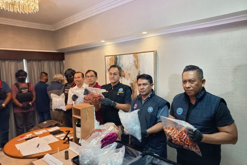 Penggerebekann yang dilakukan BNN (Sumber: Kompas.com)