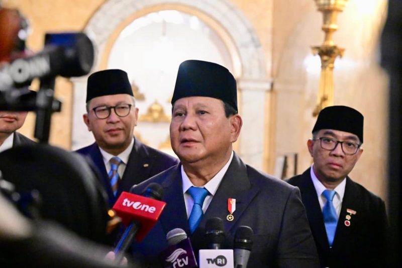 Presiden Prabowo Lantik Dewan Ekonomi Nasional (Sumber: Kompas.com)