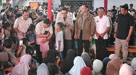 Presiden Prabowo Menyambut Tahun Baru bersama Masyarakat Tapteng