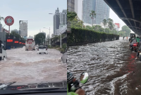 Kondisi Banjir Jakarta dibeberapa Titik (Sumber: Disway)