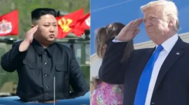 Kim Jong Un dan Donald Trump (Sumber:BBC)