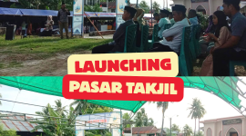 Launching Pasar Takjil Desa Palipi Soreang Sulawesi Barat