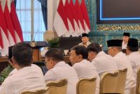 Prabowo memimpin sidang kabinet (Sumber: Tirta.Id)