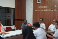Kunjungan Badan Pembentukan Peraturan Daerah DPRD Kabupaten Majene di Ruang Rapat Baharuddin Lopa (Sumber: RRI Mamuju)