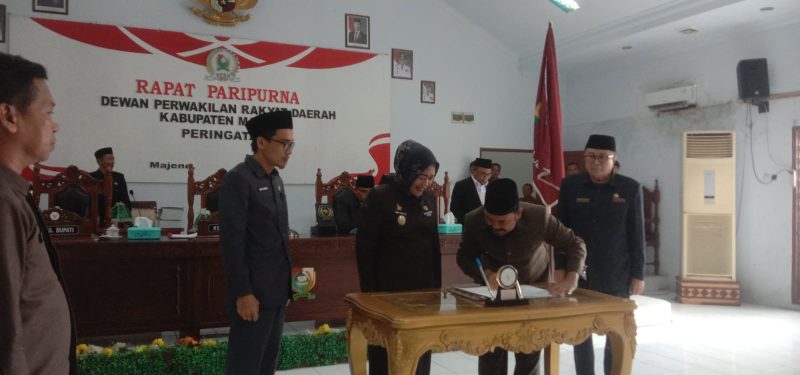 DPRD dan Pemkab Majene Setujui Ranperda Pertanggungjawaban APBD 2025 (Dok. Istimewa)