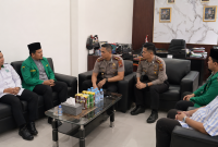 Pengurus GP Ansor Majene bersilaturahmi dengan Kapolres  Majene