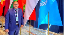 Pakar Kepolisian, Dr. Rangga Afianto. Polri berpartisipasi dalam konferensi Association of Police Training Institution in Asia (APTA) ke-10 di Ulaanbaatar, Mongolia.