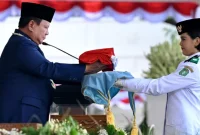 Prabowo Upacara Bendera di Istana Merdeka (Sumber: Sapa Nusa)