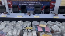 atnarkoba Polres Metro Jakarta Barat menggagalkan upaya produksi narkoba skala besar (Sumber: Kompas.com)